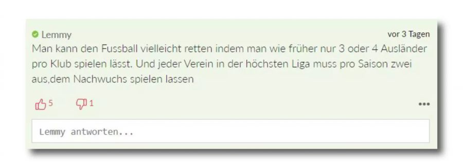 Den Fussball könnte auch mit anderen Mitteln als Geld gelöst werden, vermutet Lemmy.