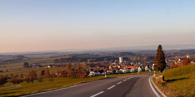 Sonnenuntergang über Waldkirch. Sonnenuntergang über Waldkirch.
