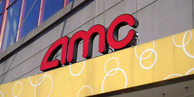 Ein geschlossenes AMC-Kino in New York. new york city
