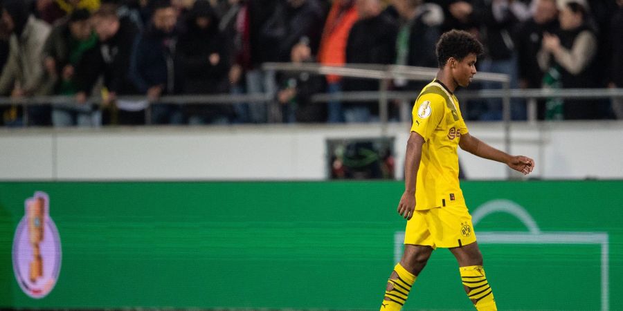 Wurde für zwei Pokalspiele gesperrt: BVB-Profi Karim Adeyemi.
