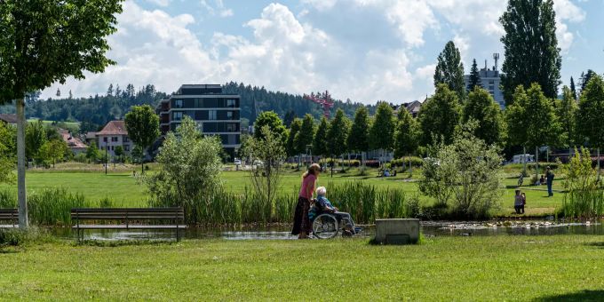 Der Liebefeld Park im Liebefeld. Köniz