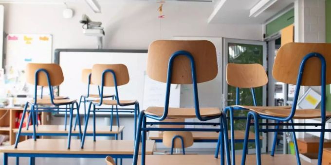 Ein Klassenzimmer. (Symbolbild) Lehrer Coronakrise