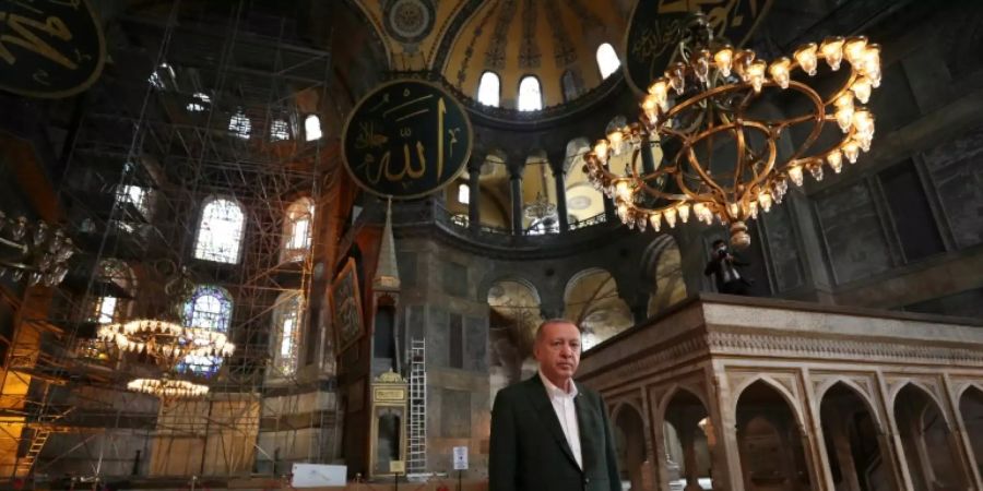 In Hagia Sophia findet erstmals wieder Freitagsgebet statt