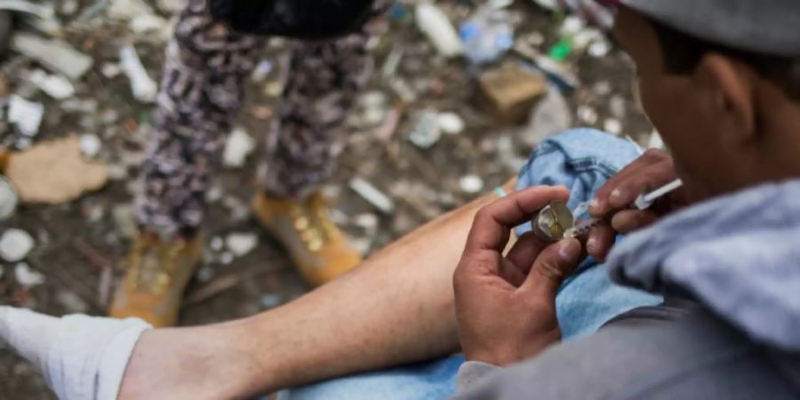 Heroin-Konsument in der US-Metropole Philadelphia