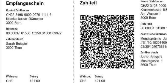 Die Daten des QR-Codes müssen nach wie vor im E-Banking abgeglichen werden. QR-Rechnungen