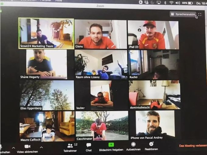 Während des Lockdowns hielt der FC Wabern wöchentlich Onlinetrainings ab. FC Wabern