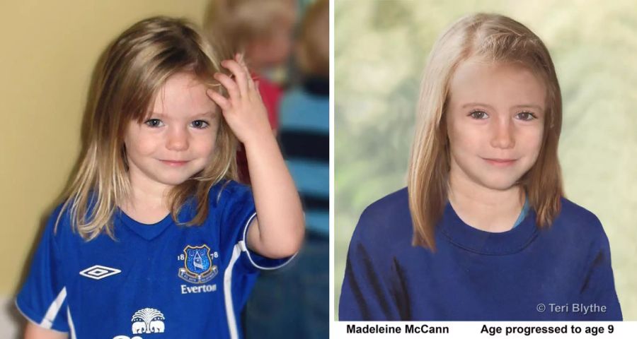 Über die Jahre veröffentlichten die britischen Polizeibehörden immer wieder Bilder, die zeigten, wie Maddie McCann aussehen könnte. So etwa im Jahr 2012.