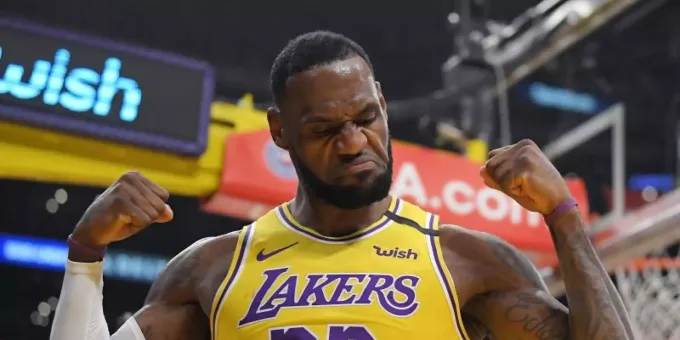 trikot lebron james lakers