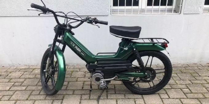Modifiziertes Mofa.