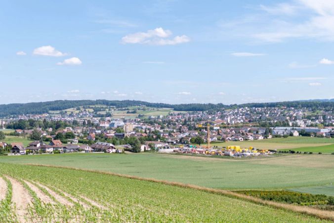 Die Aussicht über Wohlen.
