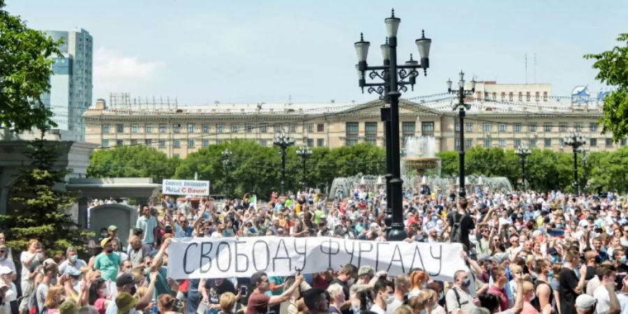 Demonstration in Chabarowsk