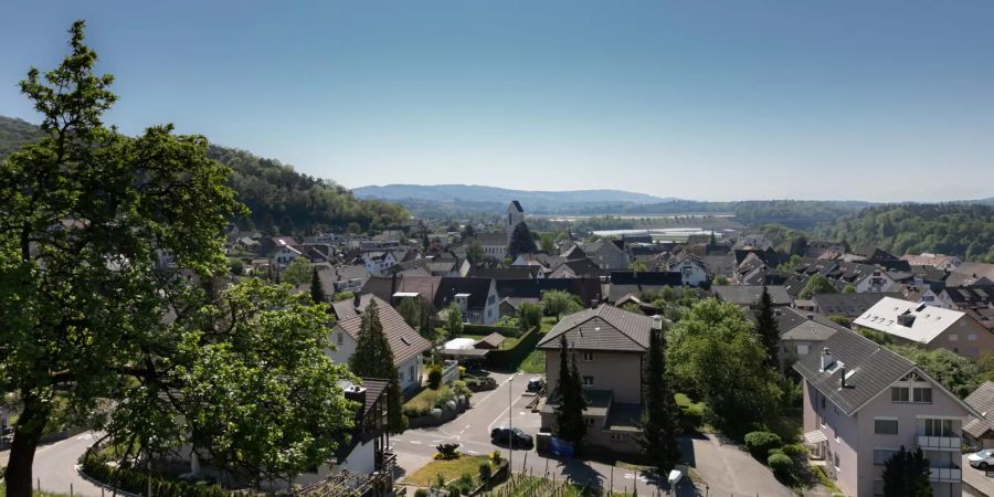 Blick auf die Gemeinde Birmenstorf (AG). - Bezirk Baden