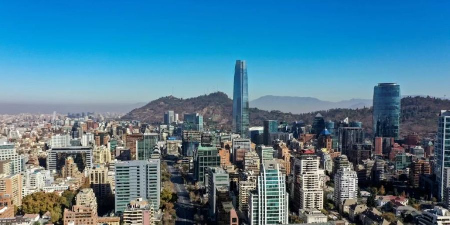 Luftansicht von Santiago de Chile