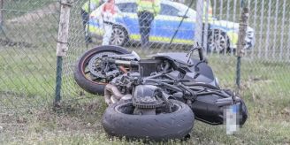 Chur - Mit Plakaten gegen Motorradunfälle in Graubünden