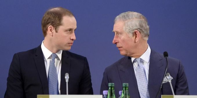 Prinz William (l) und sein Vater Charles setzen auf das Fernsehen für den Klimaschutz. William Charles