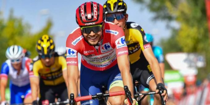 Der Norweger Odd Christian Eiking führt bei der Vuelta die Gesamtwertung an. Foto: Roth/dpa Der Norweger Odd Christian Eiking führt bei der Vuelta die Gesamtwertung an. Foto: Roth/dpa
