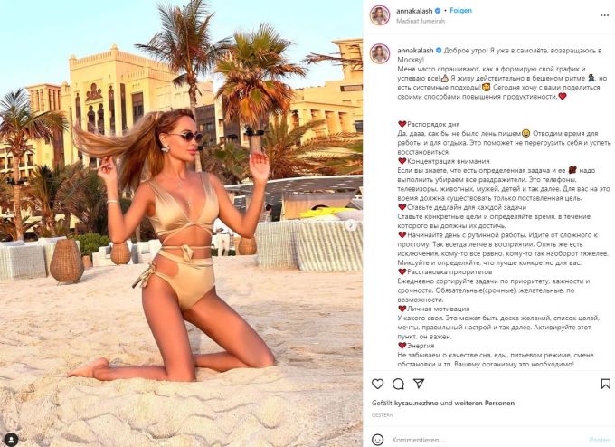 Der russischen Showgrösse Anna Kalashnikova wurde wegen dem Ukraine-Krieg verboten, bei Chanel einzukaufen. Ukraine-Krieg