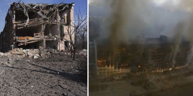 Mariupol besteht wegen der Attacken im Ukraine-Krieg zu grossen Teilen nur noch aus Ruinen. Ukraine Krieg