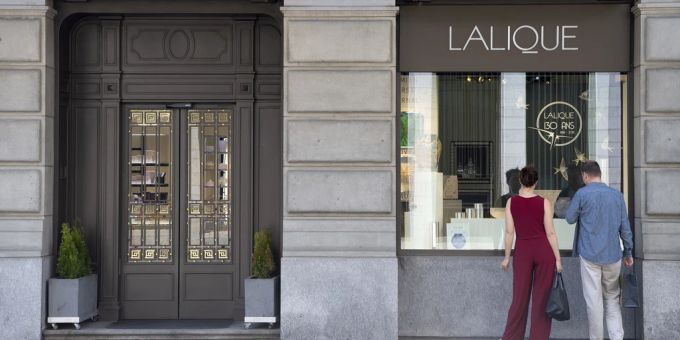 Eine Filiale der Lalique Group in Zürich im Mai 2018. Lalique