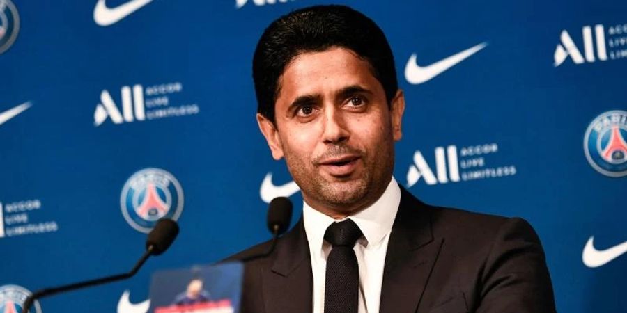 Nasser Al-Khelaifi ist der Präsident von Paris Saint-Germain. Foto: Stephane De Sakutin/AFP/dpa