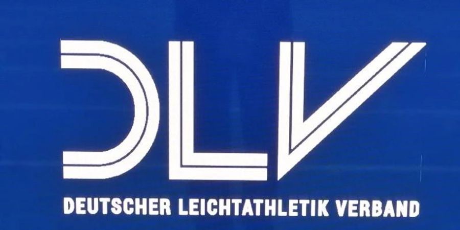 Das Logo des Deutschen Leichtathletik Verbands (DLV). Foto: Martin Schutt/dpa-Zentralbild/dpa