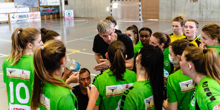 Damen SPL2 Handball-Verein Olten während den Aufstiegsspielen Saison 20/21 gegen Herzogenbuchsee. - Olten