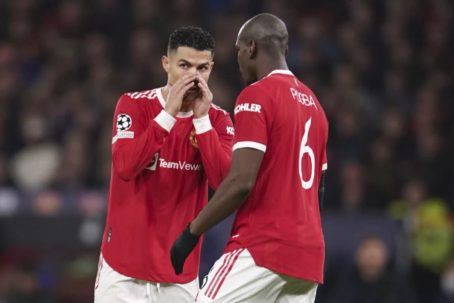 Manchester United mit den Stars Cristiano Ronaldo (l) und Paul Pogba scheitert in der Champions League an Atletico Madrid.