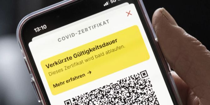 Zertifikat Genesene verkürzte Gültigkeitsdauer