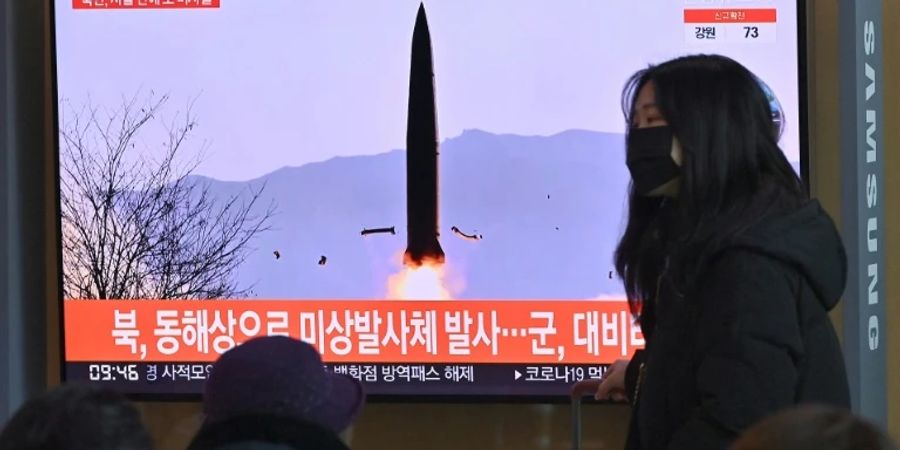 Raketenstart im südkoreanischen Fernsehen