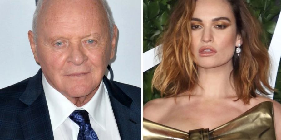 Anthony Hopkins und Lily James sind ebenfalls Präsentatoren bei der diesjährigen Oscar-Verleihung.