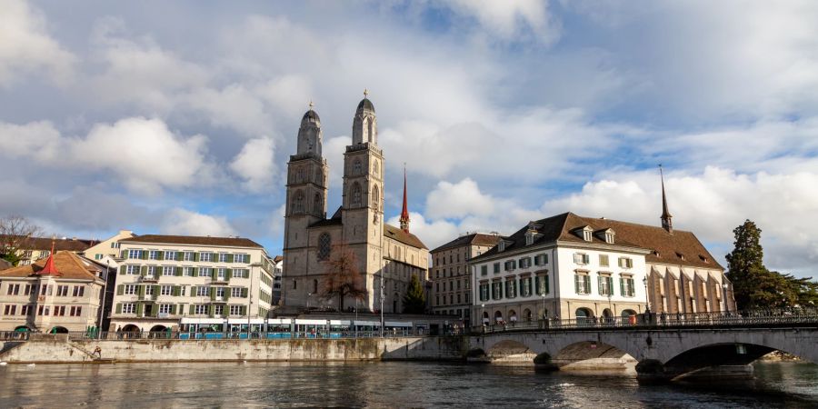 Das Grossmünster im Kreis 1 in Zürich.