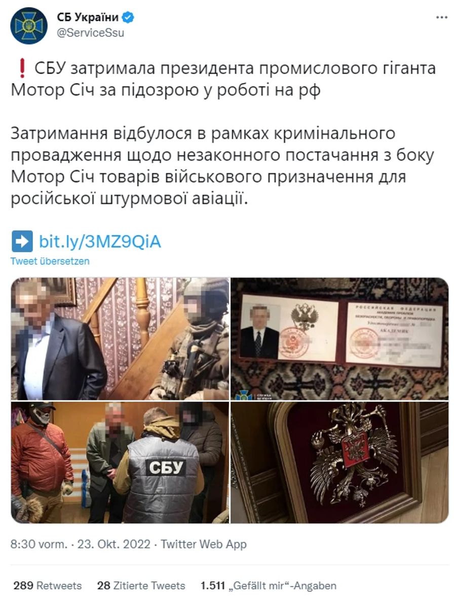 Ukraine Krieg Festnahme
