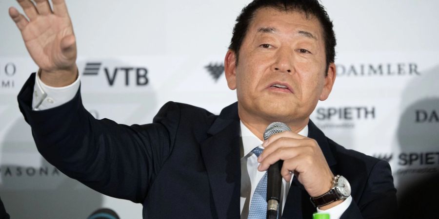 Präsident des Weltturnverbandes: Morinari Watanabe.