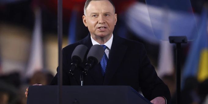 Polens Präsident Duda geht nach Gesprächen mit den USA nicht von einer Reduzierung der Truppenstärke in Europa aus. (Archivbild) Andrzej Duda, Präsident von Polen