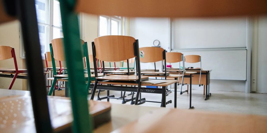 Kein Unterricht in diesem Klassenzimmer: Hier eine Aufnahme aus dem Januar 2021.