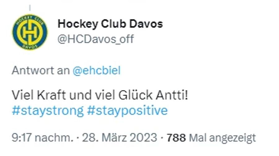 Auch der HC Davos...