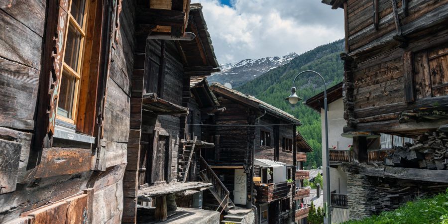 Im alten Dorfteil von Zermatt.