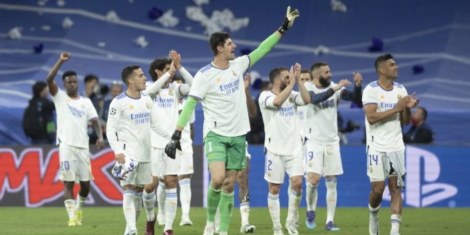 Real Madrid nach dem Champions-Halbfinal-Spiel gegen Manchester City. Real Madrid