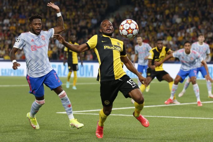 Meschack Elia beim Sieg von YB über Manchester United. YB