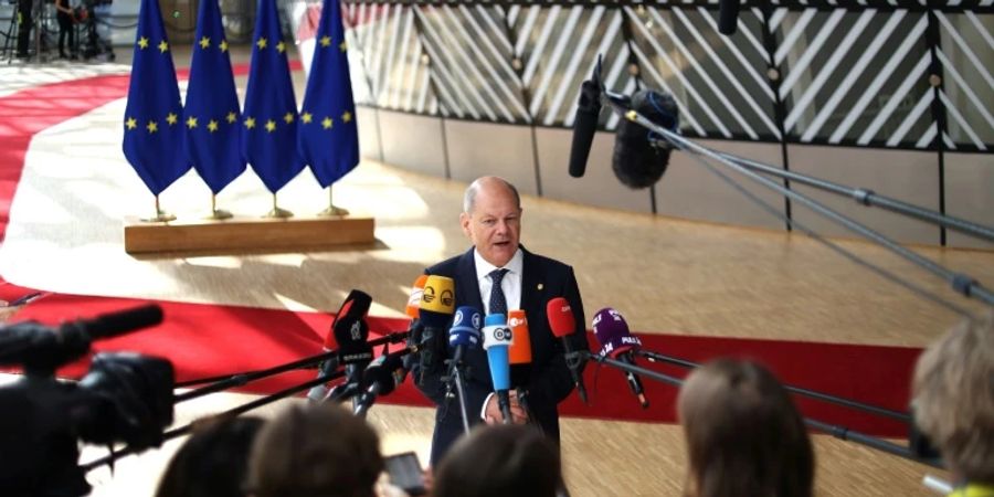 Scholz beim EU-Gipfel