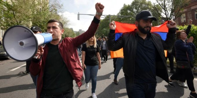 Proteste in Eriwan Proteste in Eriwan
