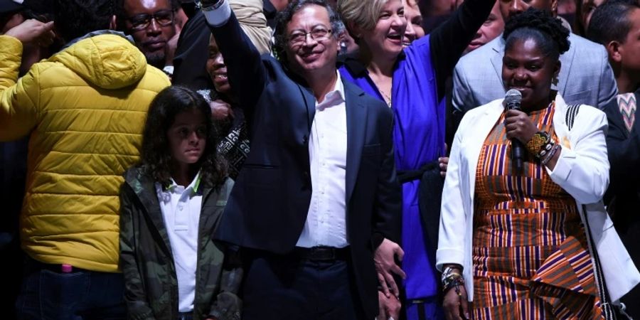 Der neu gewählte Präsident Gustavo Petro und Vize Francia Marquez