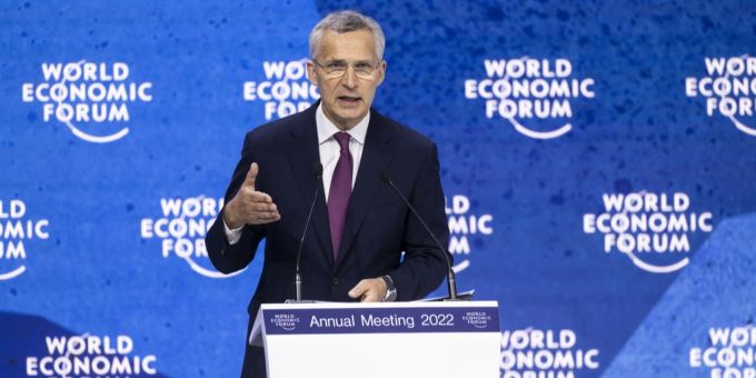 Nato-Generalsekretär Jens Stoltenberg beim WEF in Davos. Jens Stoltenberg
