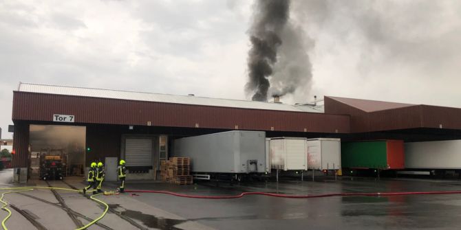 Reiden LU: Brand in Verpackungsfabrik