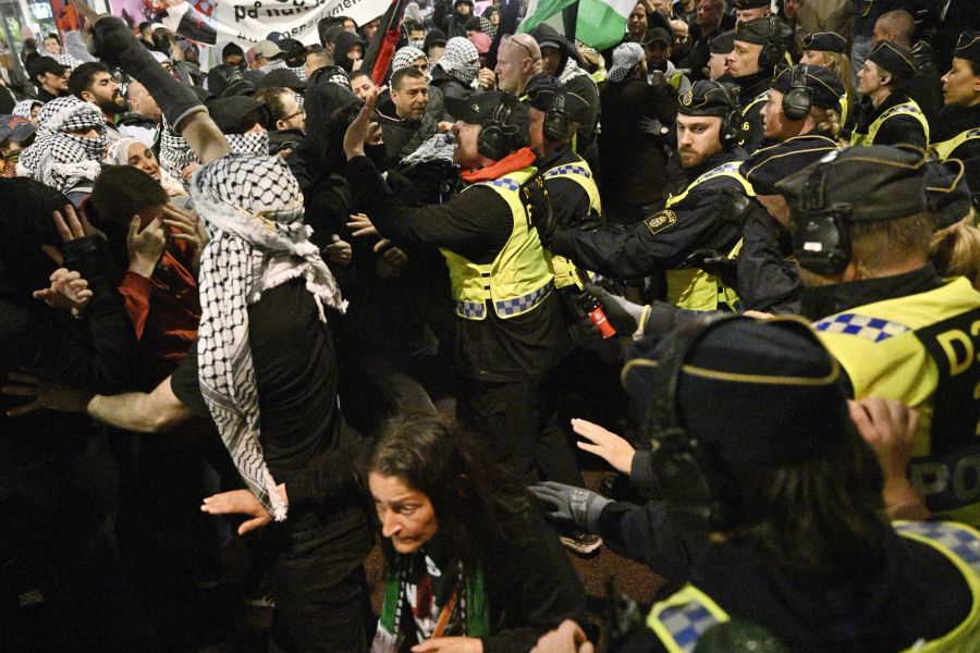 Eine Pro-Palästina-Demo in Malmö.