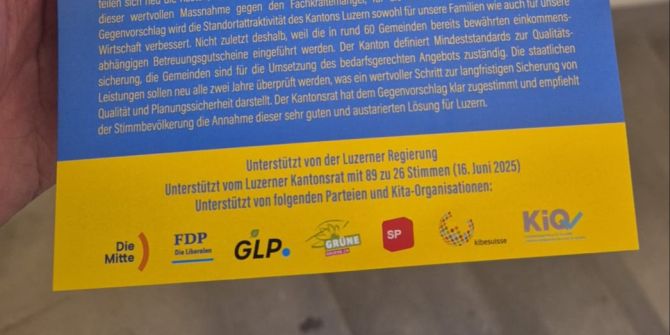Flyer blau gelb SP
