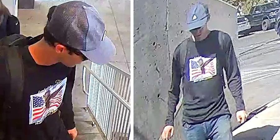Auf diesen Fahndungsfotos war der mutmassliche Täter zu sehen.