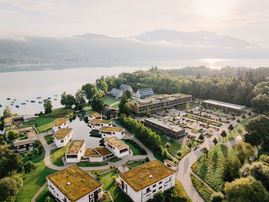 Das Deltapark Vitalresort am Thunersee.