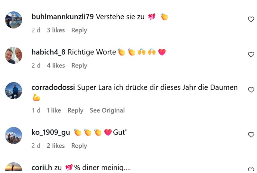 Die Tessinerin «hasst es», wenn ihre Kleider nach Champagner stinken. Viele Fans verstehen sie.