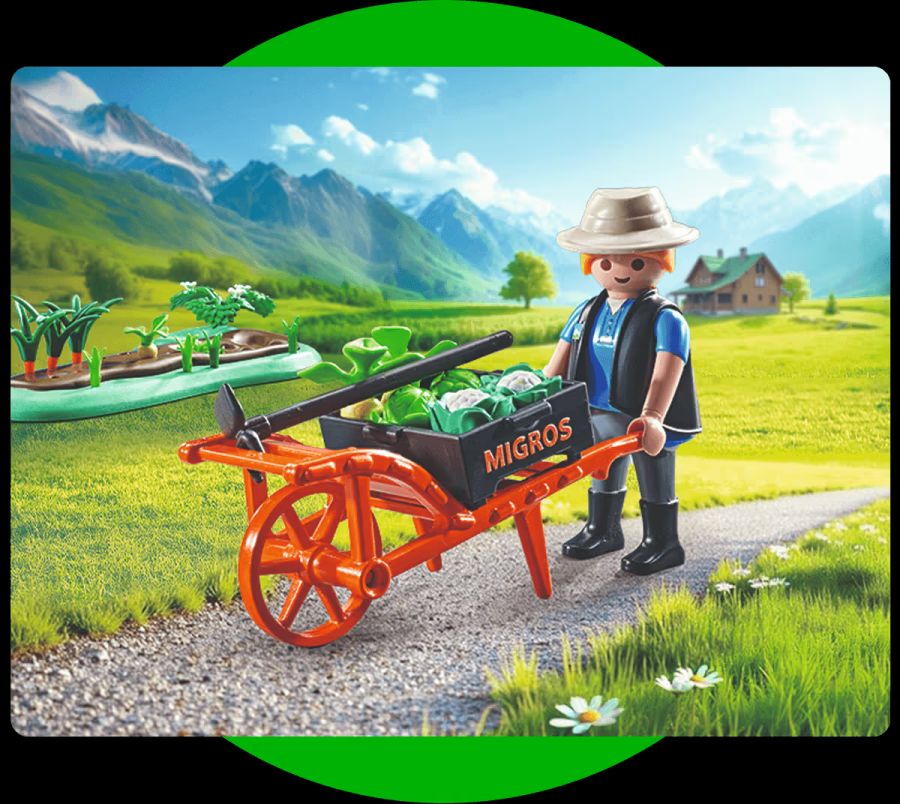 Das sind die fünf Playmobil-Sets der Migros: das Gemüsefeld ...